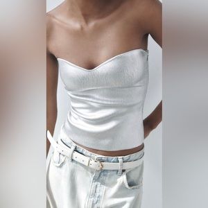 zara sliver bustier